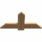 Ekena Millwork Eugene Smooth Timber Gable Bracket, Western Red Cedar, 36"W x 18"H x 1 1/2"D x 5 1/2"F, 12/12 Pitch GBW036X18X0206EUG00SWR - alternate 5